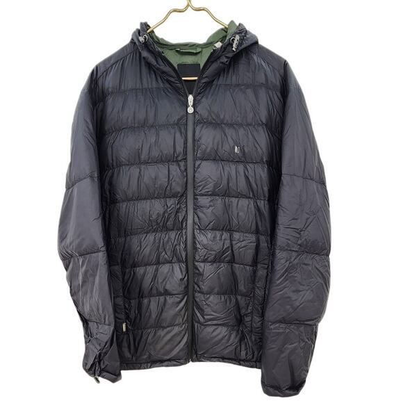 Linksoul Kirkwall‎ Down Hooded Jacket Style LS540 Black Size Large Goose Down - Picture 1 of 11